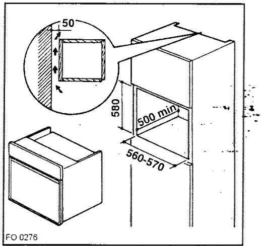 FAURE FC 104 W BLANC - Fixation dans le meuble - 4