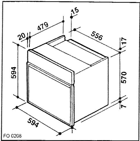 FAURE FC 104 W BLANC - Fixation dans le meuble - 3