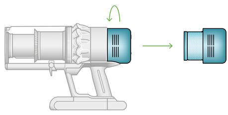 DYSON 447002-01 - Nettoyer le filtré - 1