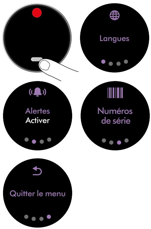 DYSON 447002-01 - Menu des réglages - 1