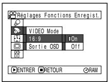 HITACHI DZ-MV730ME - RéGLAGE DU MODE GRAND ÉCRAN (MODE 16:9) - 3