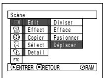 HITACHI DZ-MV730ME - ARRANGEMENT DE L'ORDRE DES SCENES (DEPLACER) - 1