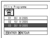 HITACHI DZ-MV730ME - CHANGEMENT DU TITRE D'UN PROGRAMME (TITRE) - 1