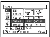 HITACHI DZ-MV730ME - SELECTION DE SCENES SUR L'ECRAN DE MENU (SELECTIONNER) - 1