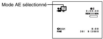 HITACHI DZ-MV730ME - SELECTION DU MODE DE PRESE DE VUE EN FONCTION DU SUJET (SELECTION DU MODE PROGRAM AE) - 2
