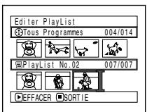 HITACHI DZ-MV730ME - SUPPRESSION DE SCÉNES D'UNE LISTE DE LECTURE (ÉDITER PLAYLIST) - 2
