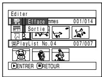 HITACHI DZ-MV730ME - SUPPRESSION DE SCÉNES AVEC LE SOUS-MENU D'ÉDITION (ÉDITER PLAYLIST) - 2