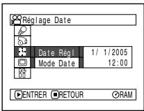 HITACHI DZ-MV730ME - RéGLAGE DE LA DATE ET DE L'HEURE - 3