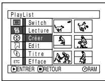 HITACHI DZ-MV730ME - CREATION D'UNE NOUVELLE LISTE DE LECTURE (CRÉER) - 1