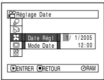 HITACHI DZ-MV730ME - RéGLAGE DE LA DATE ET DE L'HEURE - 4