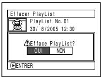 HITACHI DZ-MV730ME - SUPPRESSION D'UNE LISTE DE LECTURE (EFFACER) - 2