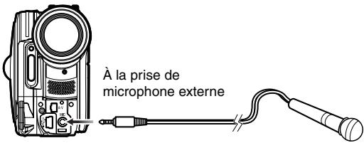 HITACHI DZ-MV730ME - Utilisation d'un microphone externe - 1