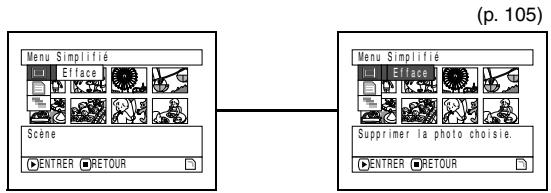HITACHI DZ-MV730ME - FONCTIONNEMENT DU MENU SIMPLIFIÉ (AVEC UNE CARTE) - 1