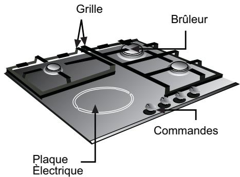 NEFF T9526NOINOX - Ainsi se présente votre table de cuisson : - 5