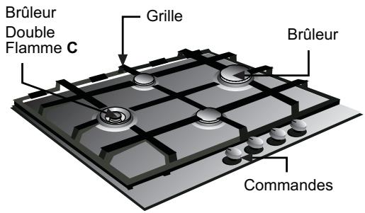 NEFF T9526NOINOX - Ainsi se présente votre table de cuisson : - 6