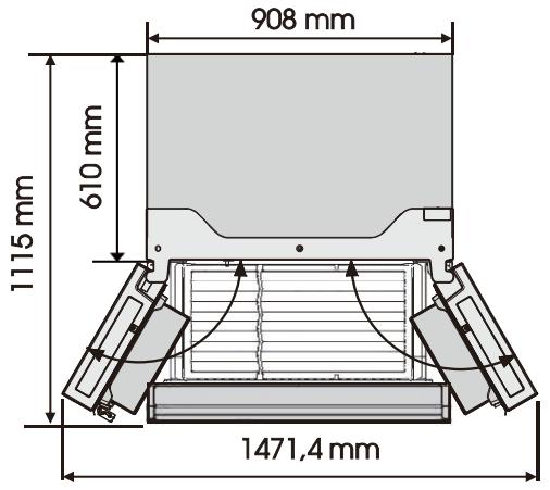 DARTY RF793N4SAFF - Ouverture et fermeture des portes - 1