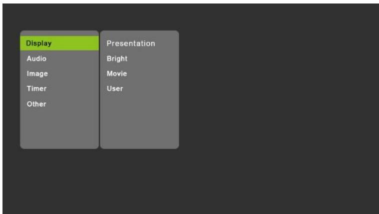 AAA MateVideoprojecteurQUMIL_Z1V_N - UTILISATION DU MENU PARAMETRES - 4