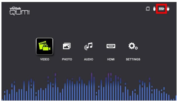 AAA MateVideoprojecteurQUMIL_Z1V_N - ALIMENTATION/CHARGEMENT DU PROJECTEUR - 3