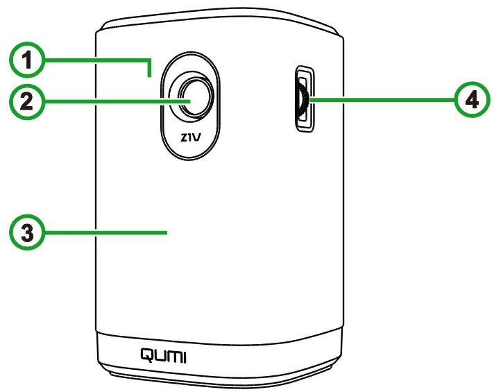 AAA MateVideoprojecteurQUMIL_Z1V_N - VOTRE PROJECTEUR - 1