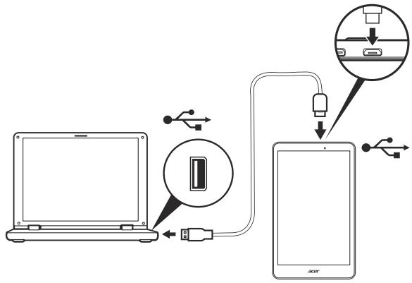 ACER ICONIA A1-840FHD - Connector à un PC comme périphérique de stockage USB - 1