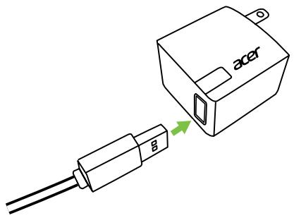 ACER ICONIA A1-840FHD - Adaptateur à fiches fixes - 1