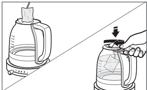 RITCHENAID 5KEH1322ESS - UTILISATION DE LA BOUILLOIRE-THÉIQUE 2EN1 - 2