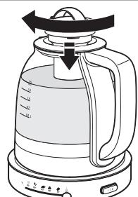 RITCHENAID 5KEH1322ESS - UTILISATION DE LA BOUILLOIRE-THÉIQUE 2EN1 - 2