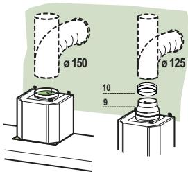 FALCON FALHDS120SC/INOX - SORTIE DE L'AIR EN VERSION EVACUATION - 1