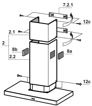 FALCON FALHDS120SC/INOX - Cheminée inférieure - 1