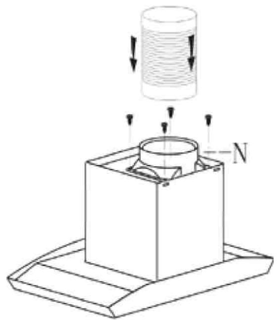 AIRLUX AHBE8iX - Fonction recyclage (hotte filtrante) - 5