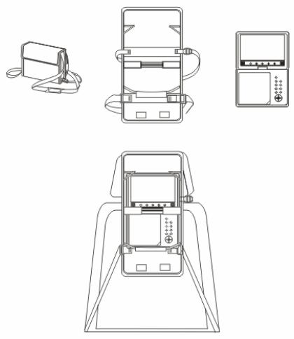 PROLINE DVDP 940 WX - Installation du lecteur DVD sur le siège d'un vehicule - 1