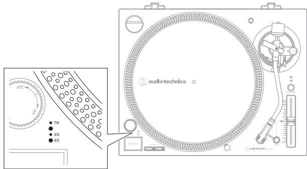 AUDIO TECHNICA URNTSUAT-LP120X-USBSV - Vérifier et ajuster le pitch - 1