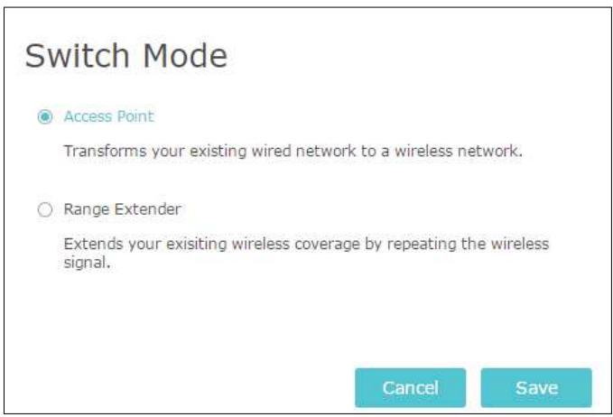 TP-LINK RE650 - Installer le répéteur en tant que Point d'accès - 1