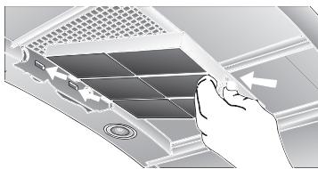 NEFF D99M5A0C - Mise en place du filtré: - 1