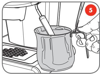 ILLY X1 IPSO NOIRE 6581 - préparation de l'eau chaude - 5