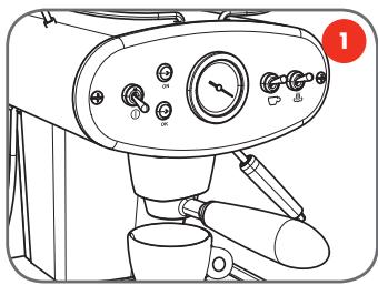 ILLY X1 IPSO NOIRE 6581 - Réglage quantité de café dans la tasse - 1