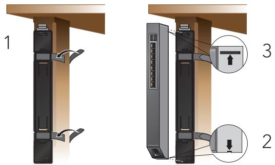 NETGEAR S108GE - Fixation par sangle du switch - 1