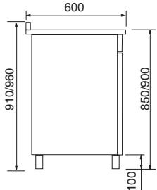 FRATELLI ONOFRI RC97DF B BLEU - DIMENSIONS D'ENCOMBREMENT (mod. 192) - 2
