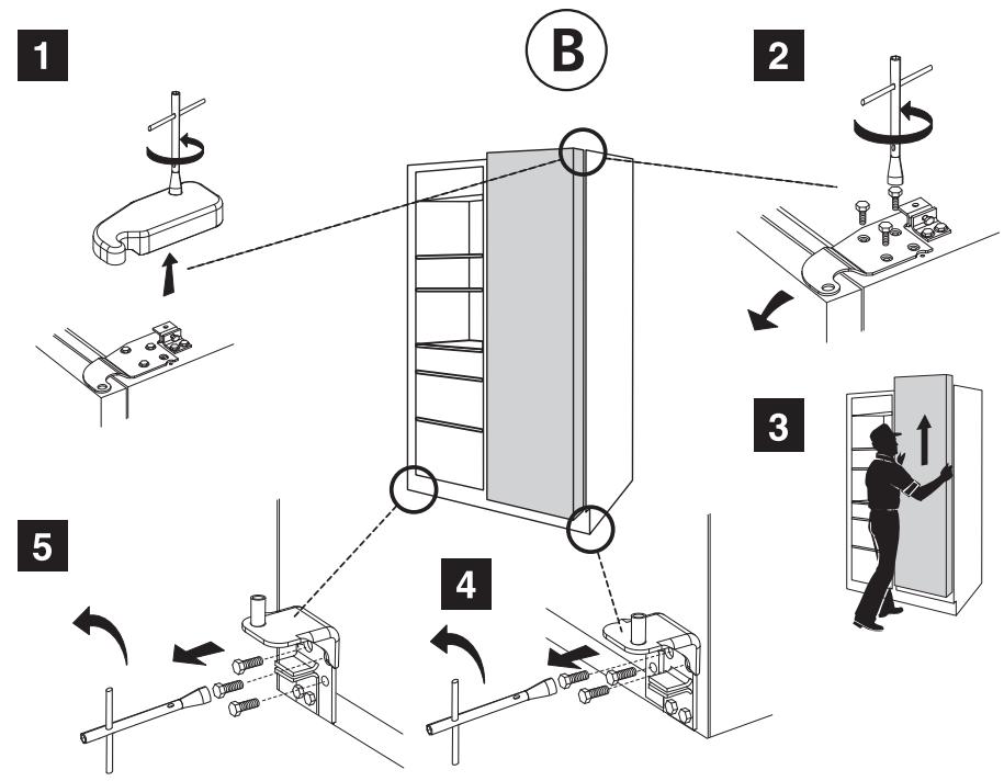 WHIRLPOOL WSE5521A+ - Alignment des portes - 4