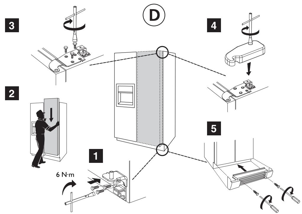 WHIRLPOOL WSE5521A+ - Alignment des portes - 6