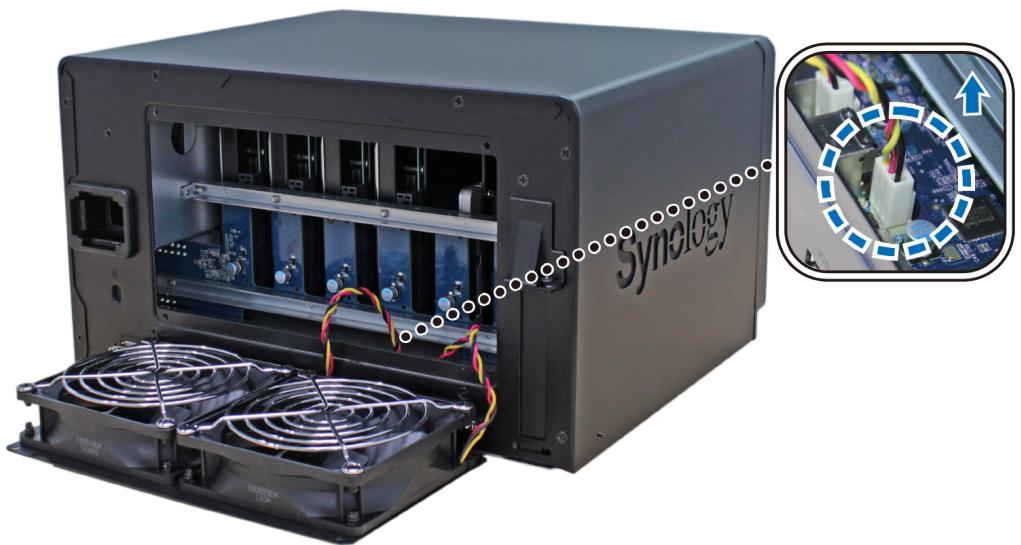 SYNOLOGY DS1618 - Pour remplacer le ventilateur du système : - 3