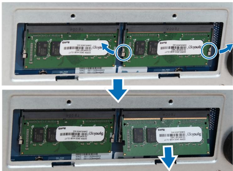 SYNOLOGY DS1618 - Pour zipper le module de ram: - 1