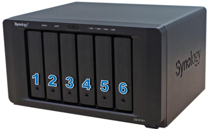 SYNOLOGY DS1618 - Installation des disques - 7