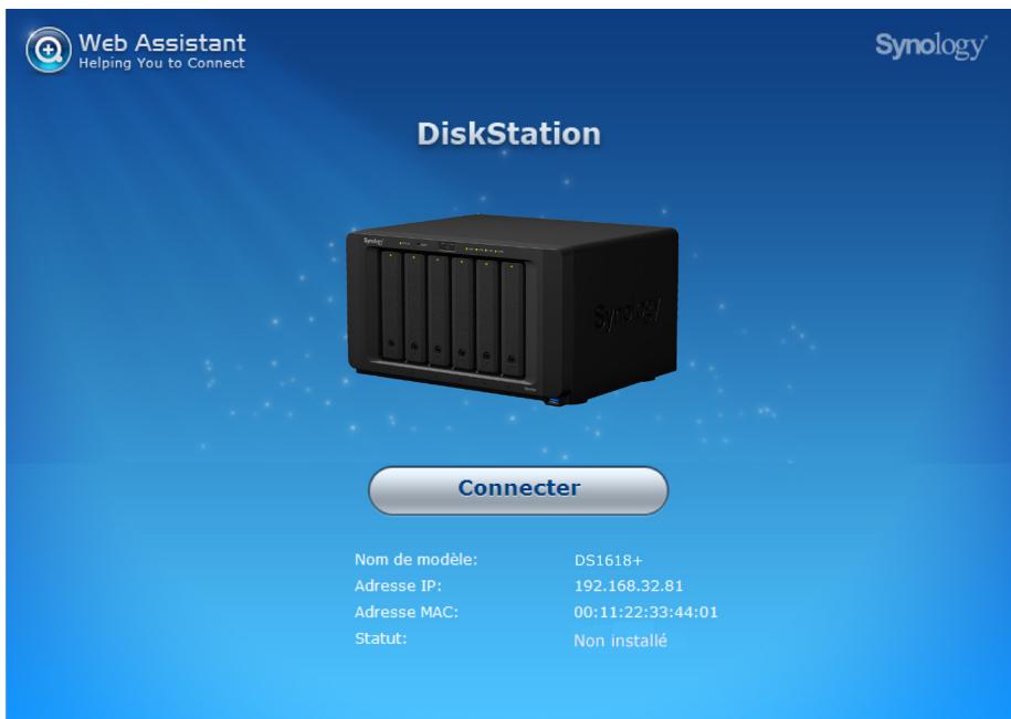 SYNOLOGY DS1618 - Installation de DSM avec web assistant - 1