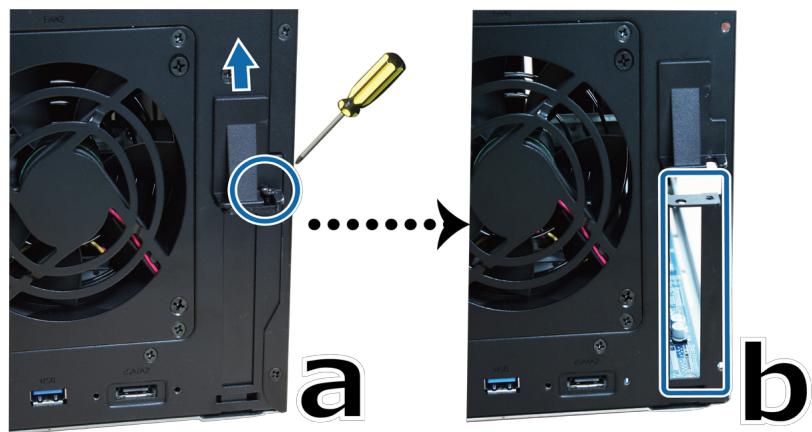 SYNOLOGY DS1618 - Pour installer la carte adaptatrice M2D17 : - 3