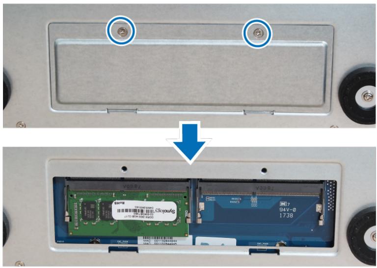 SYNOLOGY DS1618 - Pour installer le module de RAM : - 1