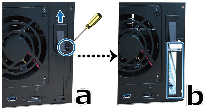 SYNOLOGY DS1618 - Pour installer la carte adaptatrice M2D17 : - 6
