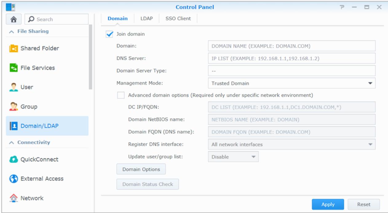 SYNOLOGY DS1618 - Joindre un synology NAS à un domaine/ldap - 1