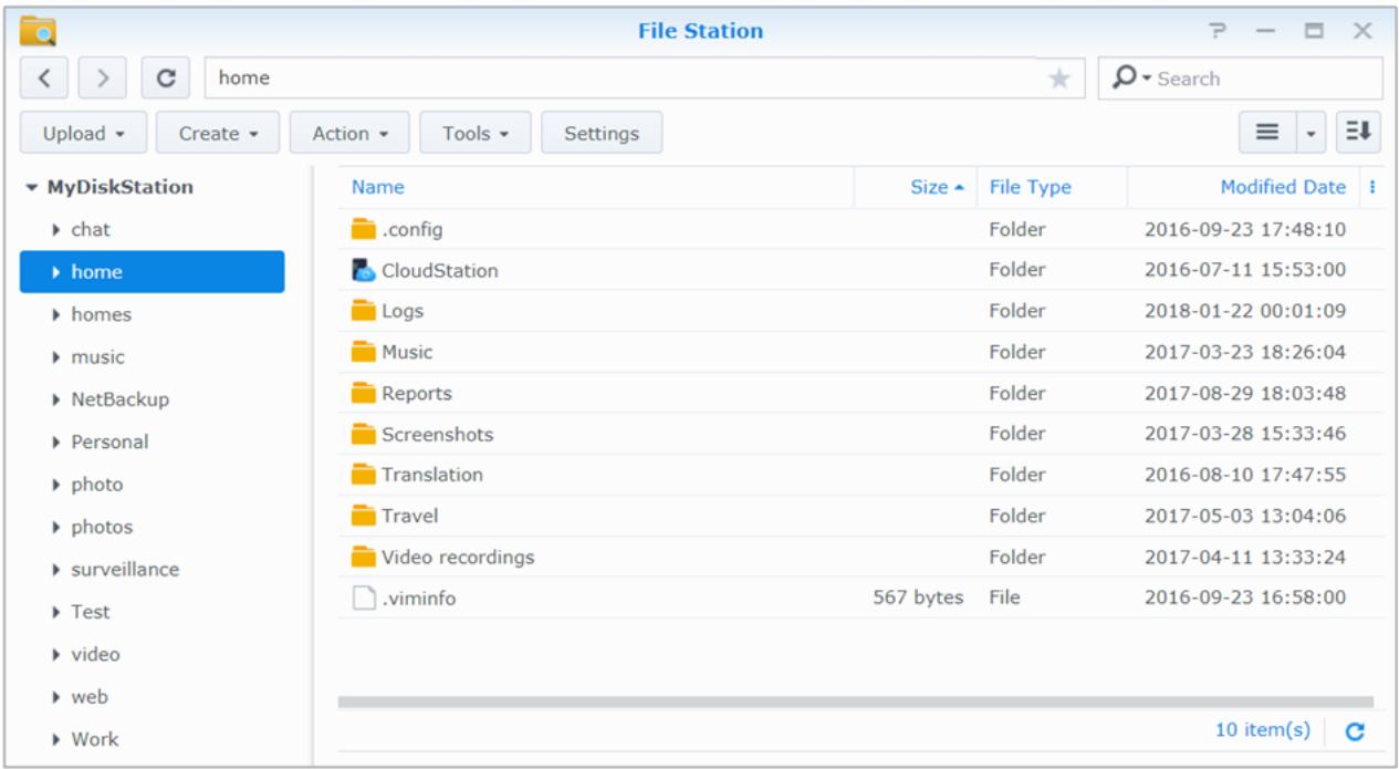 SYNOLOGY DS1618 - Accéder aux fichiers via file station - 1
