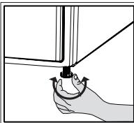 DARTY DM7512GAO - Réglage des pieds - 1